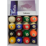 Bolas Bilhar Sinuca Snooker 54mm Buffalo