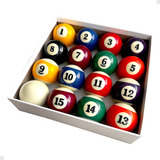Bolas De Bilhar Numeradas Snooker Sinuca 52 Mm - 16 Peças