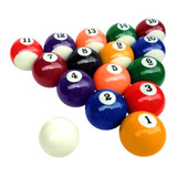 Bolas De Sinuca Bilhar Snooker Numeradas 16 Peças Western 52mm