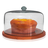 Boleira De Vidro Com Tampa 30cm Porta Bolos Tortas Cupcakes