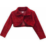 Bolero Infantil Festa Plush Vermelho E