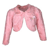Bolero Infantil Full Pele C/gola Forrado Bordado P-g 1-3