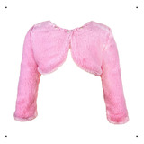 Bolero Infantil Pele Poliester S/gola Forro Bordado 12 Ao 18