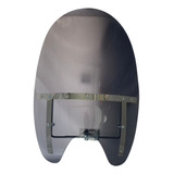 Bolha Parabrisa Universal Grande Para Motos 62x47 - Fume