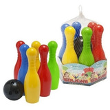 Boliche Grande Com 6 Pinos E 1 Bola Brinquedo Educativo