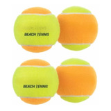 Bolinha De Beach Tennis Kit 4 Bolinhas Profissional Promoção