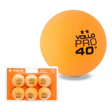 Bolinha De Ping Pong Com 6 Tênis De Mesa Profissional Vollo