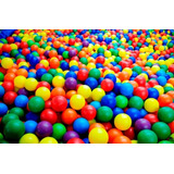 Bolinha De Piscina Coloridas 76mm C/ 100 Unidades