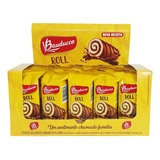 Bolinho Roll Baunilha Recheio Chocolate Bauducco 510g 15x34g