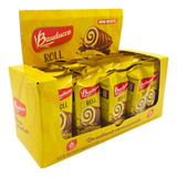 Bolinho Roll Recheio Chocolate Bauducco - 3 Displays C/45 Un