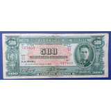 Bolívia: Bela Cédula De 500 Pesos De 1945 - Bem Escassa
