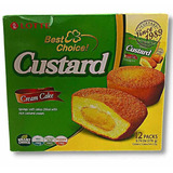 Bolo De Creme Custard Lotte 276 Gr 12un