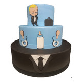 Bolo Fake Eva Decoração Chefinho Cod19397 Decor Aniversário 