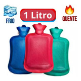 Bolsa Aguá Quente Térmica Gelo Borracha Compressa 1000 Ml