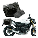 Bolsa Alforge Lateral 60l Novo Para Moto Gratis Capa Chuva