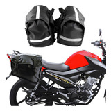 Bolsa Alforge Lateral 60l Novo Para Moto + Gratis Capa Chuva