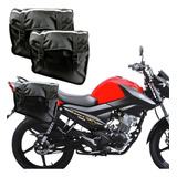 Bolsa Alforge Lateral 60l Novo Para Moto + Gratis Capa Chuva