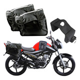 Bolsa Bag De Moto + Capa Chuva + Grátis Alforge Tanque Top