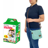 Bolsa Bag Para Câmera Instax Mini 9 E Mini 11 + 20 Filmes Cor Verde