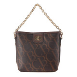 Bolsa Balde Com Letras Retrô Moda Feminina