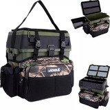 Bolsa Caixa De Pesca Mochila Fishing Box Joga - Camuflada