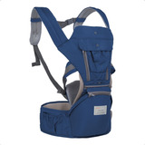 Bolsa Canguru Ergonômico Bebê Azul Mamãe