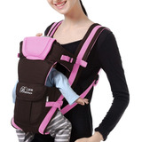 Bolsa Canguru Ergonômico Bebê Rosa Mamãe 12 Posições 4 Em 1