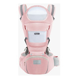 Bolsa Canguru Porta Bebê Passeio Mucca 7 Em 1 Elegance Cor Rosa Bebê