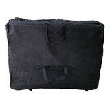 Bolsa Capa Com Rodas Transporte Maca Maleta Portátil Preta 