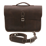 Bolsa Carteiro Couro Legitimo Para Notebook 15 Polegadas