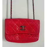 Bolsa Chanel Woc Vermelha Original