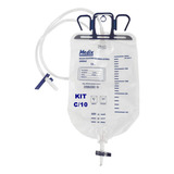 Bolsa Coletora De Urina Estéril 2 Litros Kit C/ 10 Unidades