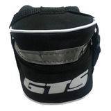 Bolsa De Bike Selim Preta Refletivo C/ Logo Gts
