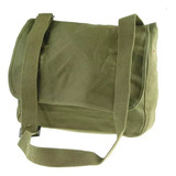 Bolsa De Lona Militar Isolada Pequena, Vintage, Antiga