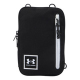 Bolsa De Ombro De Treino Unissex Under Armour Loudon Sm Com Acabamento Em Níquel, Cor De Hardware, Cor Preta, Alça De Ombro, Preto, Design De Tecido Sólido, Bicolor