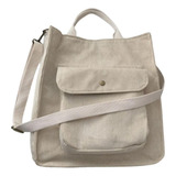 Bolsa De Ombro De Veludo Feminino Vintage Com Bolso Externo