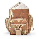 Bolsa De Ombro Transversal Tática Triangular Safo Militar Cor Multicam Brown