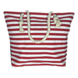 Bolsa De Praia Piscina Elegante Design Funcional Estilo Moda Cor Vermelho Correia De Ombro Palha Desenho Do Tecido Listrado