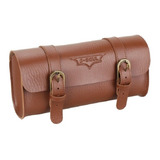 Bolsa De Selim Bike Antiga Vintage Retrô Couro Sint. Marrom