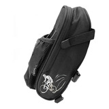 Bolsa De Selim Bike Elleven Preta C/ Suporte De Caramanhola 