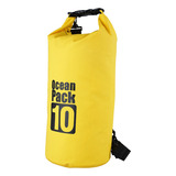 Bolsa Estanque Impermeável 10 L Amarela Camping Náutica