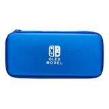 Bolsa Estojo Case De Viagem Proteção Nintendo Switch Oled Cor Azul
