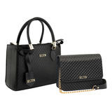 Bolsa Feminina Media E Bolsa Pequena Kit 2 Bolsas 3d