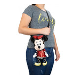 Bolsa Formato Pelúcia Disney Minnie Lantejoulas