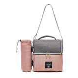 Bolsa Lancheira Térmica Lequeen Moderna Porta Garrafa Azul