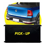 Bolsa Mala Caçamba Saveiro Cabine Dupla 360l Pick Up Preta -