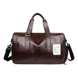 Bolsa Mala De Mão Transversal Viagem Bordo Academia Couro 