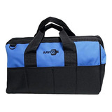 Bolsa Mala Para Ferramentas Em Lona Com 23 Bolsos Rayco Cor Azul/preto