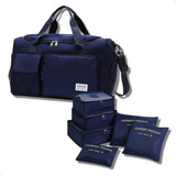 Bolsa Mala Viagem Academia + Kit Organizador Necessaire 