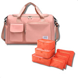 Bolsa Mala Viagem Academia + Kit Organizador Necessaire 